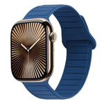 Bracelet de montre en silicone magnétique avec boucle, Pour Apple Watch Series 10 46mm, Pour Apple Watch Series 10 42mm, Pour Apple Watch SE 2023 44mm