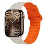 Bracelet de montre en silicone magnétique avec boucle, Pour Apple Watch Series 10 46mm, Pour Apple Watch Series 10 42mm, Pour Apple Watch SE 2023 44mm