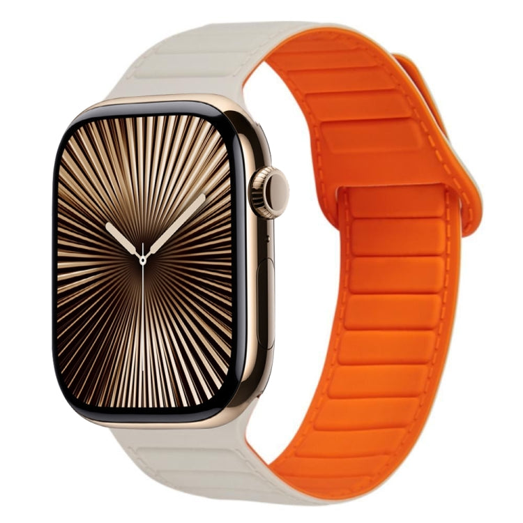 Bracelet de montre en silicone magnétique avec boucle, Pour Apple Watch Series 10 46mm, Pour Apple Watch Series 10 42mm, Pour Apple Watch SE 2023 44mm