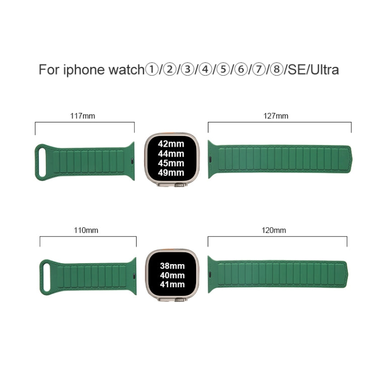 Bracelet de montre en silicone magnétique à boucle, pour Apple Watch 5 44mm, pour Apple Watch 5 40mm, pour Apple Watch 4 44mm