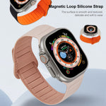 Bracelet de montre en silicone magnétique à boucle, pour Apple Watch 5 44mm, pour Apple Watch 5 40mm, pour Apple Watch 4 44mm
