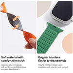 Bracelet de montre en silicone magnétique à boucle, pour Apple Watch 5 44mm, pour Apple Watch 5 40mm, pour Apple Watch 4 44mm