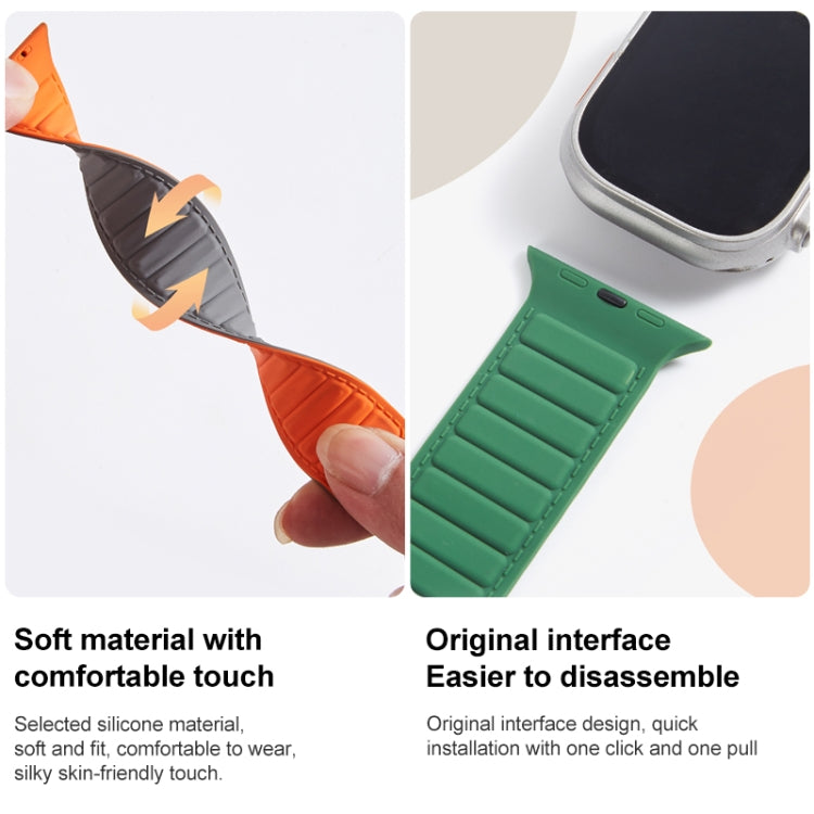 Bracelet de montre magnétique en silicone Loop, Pour Apple Watch SE 44mm, Pour Apple Watch 6 40mm, Pour Apple Watch 6 44mm