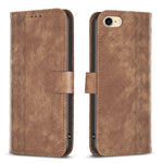 Plaid Embossed Leather Phone Case, For iPhone SE 2022 / 7 / 8, For iPhone 15, For iPhone 7 Plus / 8 Plus