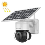 Caméra IP dôme solaire SHIWOJIA IP66 étanche 4G 3MP, audio bidirectionnel, détection de mouvement PIR et vision nocturne, UE, AU, US