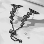 Bracelet de montre en métal ondulé, pour Apple Watch 2 42mm, pour Apple Watch 2 38mm, pour Apple Watch 42mm, pour Apple Watch 38mm