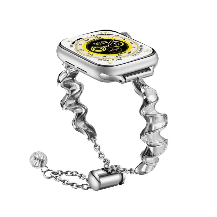 Bracelet de montre en métal ondulé, pour Apple Watch 2 42mm, pour Apple Watch 2 38mm, pour Apple Watch 42mm, pour Apple Watch 38mm
