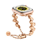 Bracelet de montre en métal Ruban Vague, Pour Apple Watch Series 10 46 mm, Pour Apple Watch Series 10 42 mm, Pour Apple Watch SE 2023 44 mm, Pour Apple Watch SE 2023 40 mm, Pour Apple Watch Ultra 2 49 mm, Pour Apple Watch 9 45 mm, Pour Apple Watch 9 41 mm