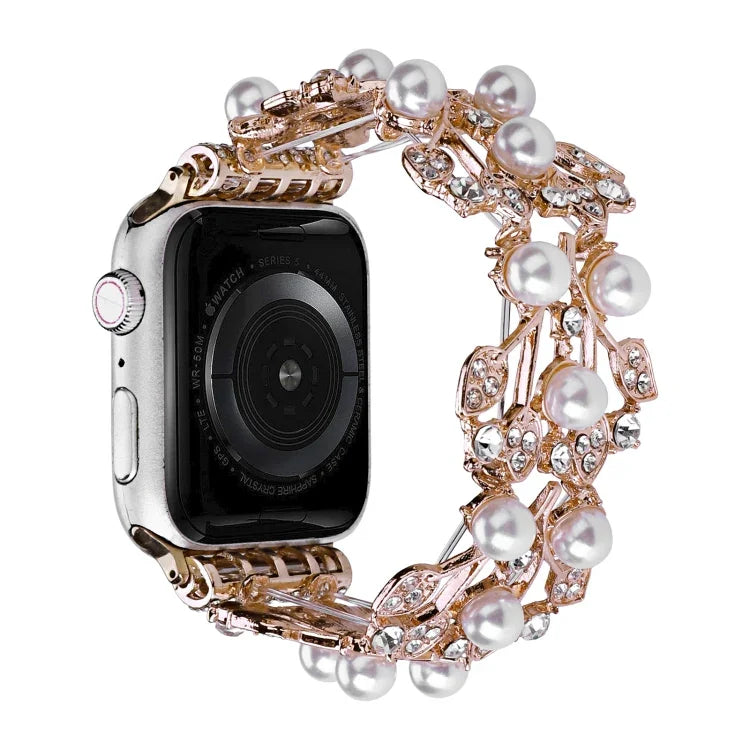 Bracelet de montre en métal à quatre perles