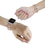 Four-leaf Bead Metal Watch Band, For Apple Watch 6 40mm, For Apple Watch 6 44mm, For Apple Watch 5 44mm, For Apple Watch 5 40mm, For Apple Watch 4 44mm, For Apple Watch 4 40mm, For Apple Watch 3 38mm, For Apple Watch 3 42mm, For Apple Watch 2 42mm     ...