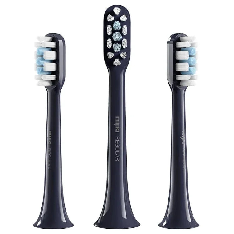 Têtes de brosse standard Xiaomi Mijia originales 3pcs pour brosse à dents électrique sonique T301 / T302, brosses T301 & T302 (blanc), brosses T301 & T302 (noir)