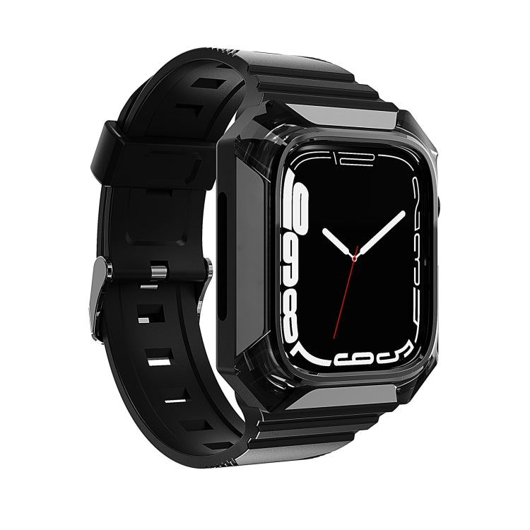 Bracelet de montre intégré en TPU Armor Case, pour Apple Watch SE 2025 / 2023 44mm, pour Apple Watch SE 2025 / 2023 40mm, pour Apple Watch Series 11 / 10 42mm, pour Apple Watch Ultra 3 / 2 49mm, pour Apple Watch 9 45mm, pour Apple Watch 9 41mm