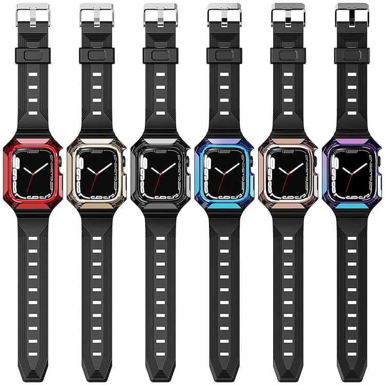 Armor Case Integrated TPU Watch Band, For Apple Watch SE 2025 / 2023 44mm, For Apple Watch SE 2025 / 2023 40mm, For Apple Watch Series 11 / 10 42mm, For Apple Watch Ultra 3 / 2 49mm, For Apple Watch 9 45mm, For Apple Watch 9 41mm                       ...