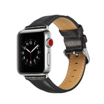 Bracelet de montre en cuir pleine fleur texturé Crazy Horse, pour Apple Watch Series 7 41 mm / 6 & SE & 5 & 4 40 mm / 3 & 2 & 1 38 mm, pour Apple Watch Series 7 45 mm / 6 & SE & 5 & 4 44 mm / 3 & 2 & 1 42 mm