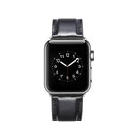 Bracelet de montre en cuir pleine fleur texturé Crazy Horse, pour Apple Watch Series 7 41 mm / 6 & SE & 5 & 4 40 mm / 3 & 2 & 1 38 mm, pour Apple Watch Series 7 45 mm / 6 & SE & 5 & 4 44 mm / 3 & 2 & 1 42 mm