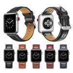 Bracelet de montre en cuir pleine fleur texturé Crazy Horse, pour Apple Watch Series 7 41 mm / 6 & SE & 5 & 4 40 mm / 3 & 2 & 1 38 mm, pour Apple Watch Series 7 45 mm / 6 & SE & 5 & 4 44 mm / 3 & 2 & 1 42 mm
