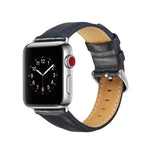 Bracelet de montre en cuir pleine fleur texturé Crazy Horse, pour Apple Watch Series 7 41 mm / 6 & SE & 5 & 4 40 mm / 3 & 2 & 1 38 mm, pour Apple Watch Series 7 45 mm / 6 & SE & 5 & 4 44 mm / 3 & 2 & 1 42 mm
