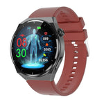 Montre connectée TK20 avec bracelet en silicone de 1,39 pouce, prend en charge l'ECG / le suivi des familles à distance / la surveillance de la température corporelle, bracelet en silicone (rouge), bracelet en silicone (noir), bracelet en silicone (bleu)