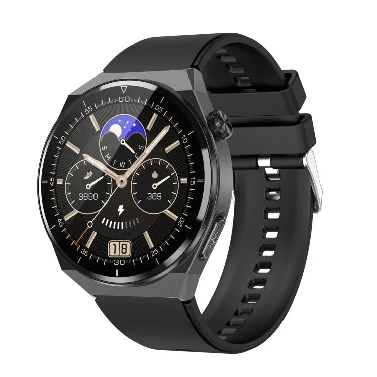 Montre connectée TK20 avec bracelet en silicone de 1,39 pouce, prend en charge l'ECG / le suivi des familles à distance / la surveillance de la température corporelle, bracelet en silicone (rouge), bracelet en silicone (noir), bracelet en silicone (bleu)