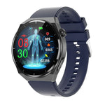 Montre connectée TK20 avec bracelet en silicone de 1,39 pouce, prend en charge l'ECG / le suivi des familles à distance / la surveillance de la température corporelle, bracelet en silicone (rouge), bracelet en silicone (noir), bracelet en silicone (bleu)