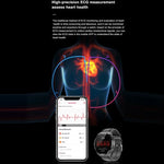 Montre connectée TK20 avec bracelet en silicone de 1,39 pouce, prend en charge l'ECG / le suivi des familles à distance / la surveillance de la température corporelle, bracelet en silicone (rouge), bracelet en silicone (noir), bracelet en silicone (bleu)