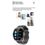 Montre connectée TK20 avec bracelet en silicone de 1,39 pouce, prend en charge l'ECG / le suivi des familles à distance / la surveillance de la température corporelle, bracelet en silicone (rouge), bracelet en silicone (noir), bracelet en silicone (bleu)