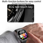 Montre connectée TK20 avec bracelet en silicone de 1,39 pouce, prend en charge l'ECG / le suivi des familles à distance / la surveillance de la température corporelle, bracelet en silicone (rouge), bracelet en silicone (noir), bracelet en silicone (bleu)