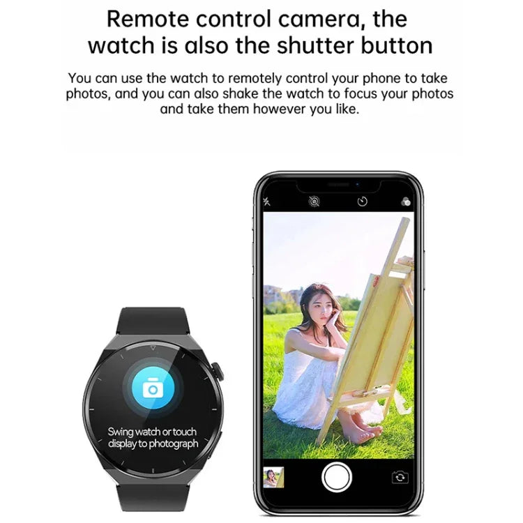 Montre connectée TK20 avec bracelet en silicone de 1,39 pouce, prend en charge l'ECG / le suivi des familles à distance / la surveillance de la température corporelle, bracelet en silicone (rouge), bracelet en silicone (noir), bracelet en silicone (bleu)