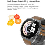 Montre connectée TK20 avec bracelet en silicone de 1,39 pouce, prend en charge l'ECG / le suivi des familles à distance / la surveillance de la température corporelle, bracelet en silicone (rouge), bracelet en silicone (noir), bracelet en silicone (bleu)
