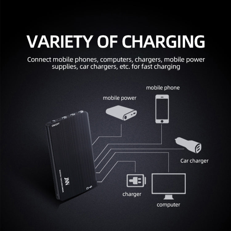 Enregistreur vocal intelligent JNN M2 ultra-fin HD avec réduction de bruit et contrôle intelligent, 4GB, 8GB, 16GB, 32GB, 64GB