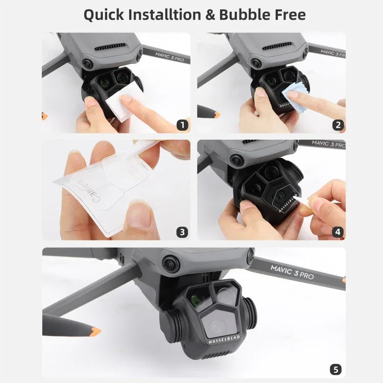 Sunnylife M3P-BHM578 - Lot de 2 films de protection en verre trempé anti-explosion HD pour DJI Mavic 3 Pro
