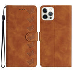 Étui de téléphone en cuir gaufré Sept Papillons, Pour iPhone 14 Pro Max, Pour iPhone 13 Pro Max, Pour iPhone 13 Pro, Pour iPhone 13, Pour iPhone 13 mini, Pour iPhone 12, Pour iPhone 12 Pro Max, Pour iPhone 12 Pro