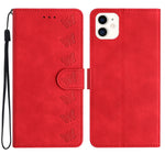 Étui de téléphone en cuir gaufré Sept Papillons, Pour iPhone 14 Pro Max, Pour iPhone 13 Pro Max, Pour iPhone 13 Pro, Pour iPhone 13, Pour iPhone 13 mini, Pour iPhone 12, Pour iPhone 12 Pro Max, Pour iPhone 12 Pro
