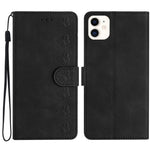 Étui de téléphone en cuir gaufré Sept Papillons, Pour iPhone 14 Pro Max, Pour iPhone 13 Pro Max, Pour iPhone 13 Pro, Pour iPhone 13, Pour iPhone 13 mini, Pour iPhone 12, Pour iPhone 12 Pro Max, Pour iPhone 12 Pro