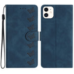 Étui de téléphone en cuir gaufré Sept Papillons, Pour iPhone 14 Pro Max, Pour iPhone 13 Pro Max, Pour iPhone 13 Pro, Pour iPhone 13, Pour iPhone 13 mini, Pour iPhone 12, Pour iPhone 12 Pro Max, Pour iPhone 12 Pro