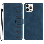 Étui de téléphone en cuir gaufré Sept Papillons, Pour iPhone 14 Pro Max, Pour iPhone 13 Pro Max, Pour iPhone 13 Pro, Pour iPhone 13, Pour iPhone 13 mini, Pour iPhone 12, Pour iPhone 12 Pro Max, Pour iPhone 12 Pro