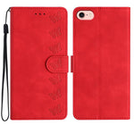 Coque de téléphone en cuir embossé Seven Butterflies, pour iPhone 16e / 17e, iPhone 17 Pro Max, iPhone 17 Pro, iPhone 17, iPhone Air, iPhone 16 Pro Max, iPhone 16 Pro, iPhone 16 Plus