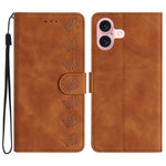 Coque de téléphone en cuir embossé Seven Butterflies, pour iPhone 16e / 17e, iPhone 17 Pro Max, iPhone 17 Pro, iPhone 17, iPhone Air, iPhone 16 Pro Max, iPhone 16 Pro, iPhone 16 Plus