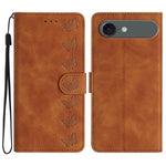 Coque de téléphone en cuir embossé Seven Butterflies, pour iPhone 16e / 17e, iPhone 17 Pro Max, iPhone 17 Pro, iPhone 17, iPhone Air, iPhone 16 Pro Max, iPhone 16 Pro, iPhone 16 Plus