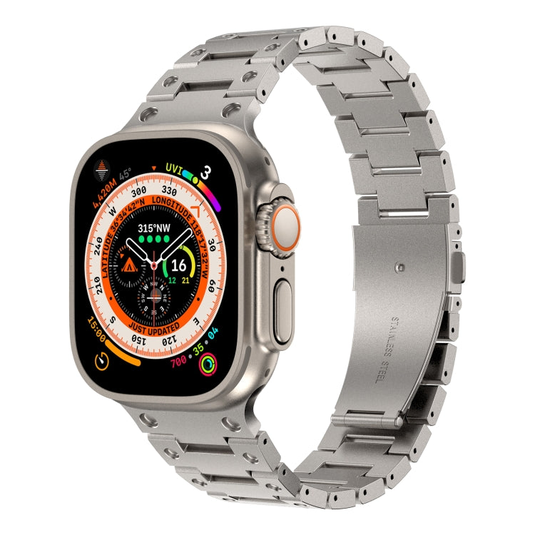 Bracelet de montre en métal à double rangée, pour Apple Watch Series 10 46mm, pour Apple Watch Series 10 42mm, pour Apple Watch SE 2023 44mm, pour Apple Watch SE 2023 40mm, pour Apple Watch Ultra 2 49mm, pour Apple Watch 9 45mm, pour Apple Watch 9 41mm