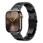 Bracelet de montre en métal à double rangée, pour Apple Watch Series 10 46mm, pour Apple Watch Series 10 42mm, pour Apple Watch SE 2023 44mm, pour Apple Watch SE 2023 40mm, pour Apple Watch Ultra 2 49mm, pour Apple Watch 9 45mm, pour Apple Watch 9 41mm