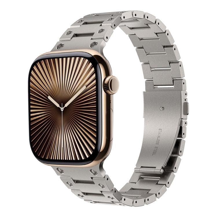 Bracelet de montre en métal à double rangée, pour Apple Watch Series 10 46mm, pour Apple Watch Series 10 42mm, pour Apple Watch SE 2023 44mm, pour Apple Watch SE 2023 40mm, pour Apple Watch Ultra 2 49mm, pour Apple Watch 9 45mm, pour Apple Watch 9 41mm