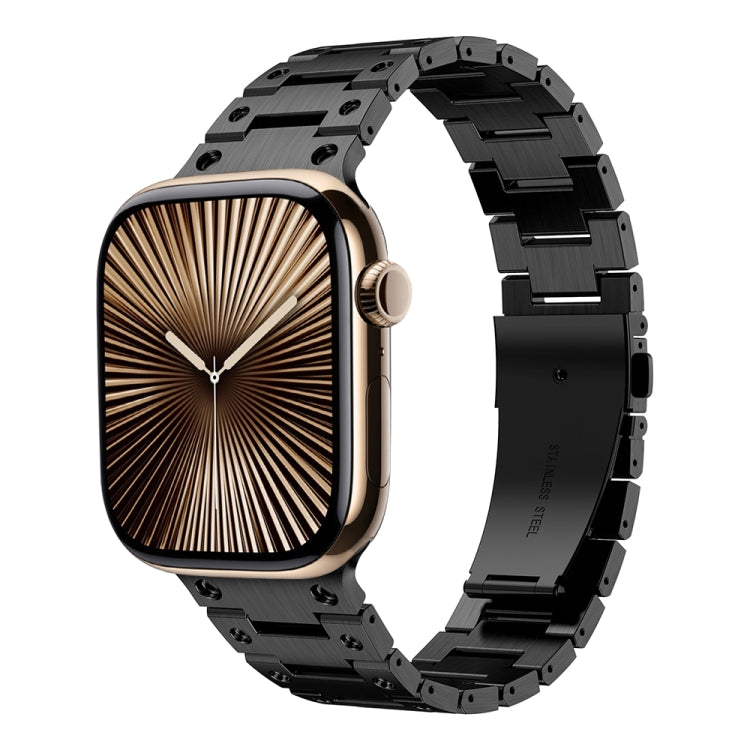 Bracelet de montre en métal à double rangée, pour Apple Watch Series 10 46mm, pour Apple Watch Series 10 42mm, pour Apple Watch SE 2023 44mm, pour Apple Watch SE 2023 40mm, pour Apple Watch Ultra 2 49mm, pour Apple Watch 9 45mm, pour Apple Watch 9 41mm
