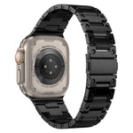 Bracelet de montre en métal à double rangée, pour Apple Watch Series 10 46mm, pour Apple Watch Series 10 42mm, pour Apple Watch SE 2023 44mm, pour Apple Watch SE 2023 40mm, pour Apple Watch Ultra 2 49mm, pour Apple Watch 9 45mm, pour Apple Watch 9 41mm