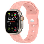 Bracelet de montre en silicone texturé motif Football, pour Apple Watch Ultra 2 49mm, pour Apple Watch 9 45mm, pour Apple Watch 9 41mm, pour Apple Watch Ultra 49mm
