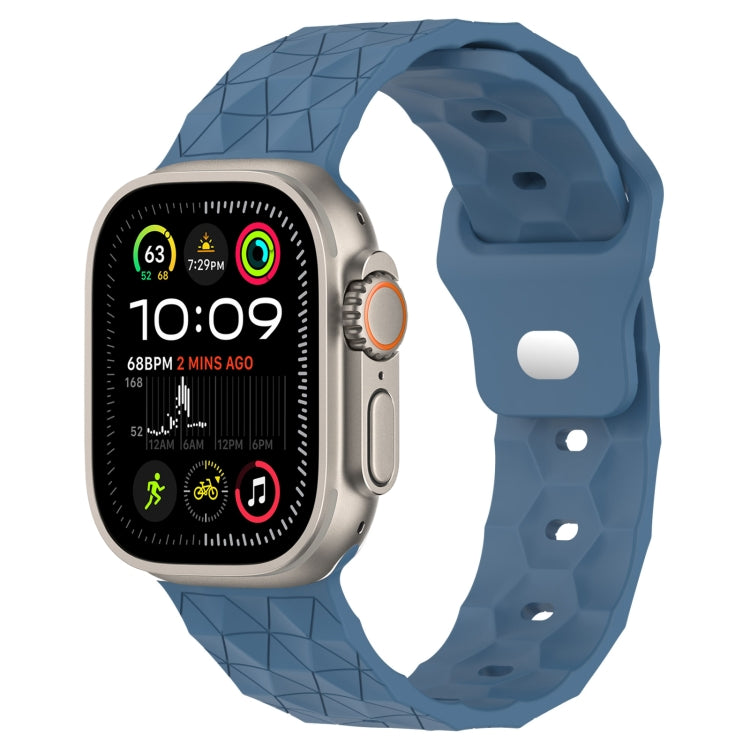 Bracelet de montre en silicone texturé motif Football, pour Apple Watch Ultra 2 49mm, pour Apple Watch 9 45mm, pour Apple Watch 9 41mm, pour Apple Watch Ultra 49mm