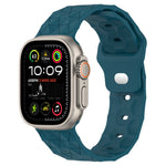 Bracelet de montre en silicone texturé motif Football, pour Apple Watch Ultra 2 49mm, pour Apple Watch 9 45mm, pour Apple Watch 9 41mm, pour Apple Watch Ultra 49mm