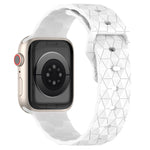 Bracelet de montre en silicone texturé Football, pour Apple Watch 7 41mm, pour Apple Watch 7 45mm, pour Apple Watch SE 40mm, pour Apple Watch SE 44mm