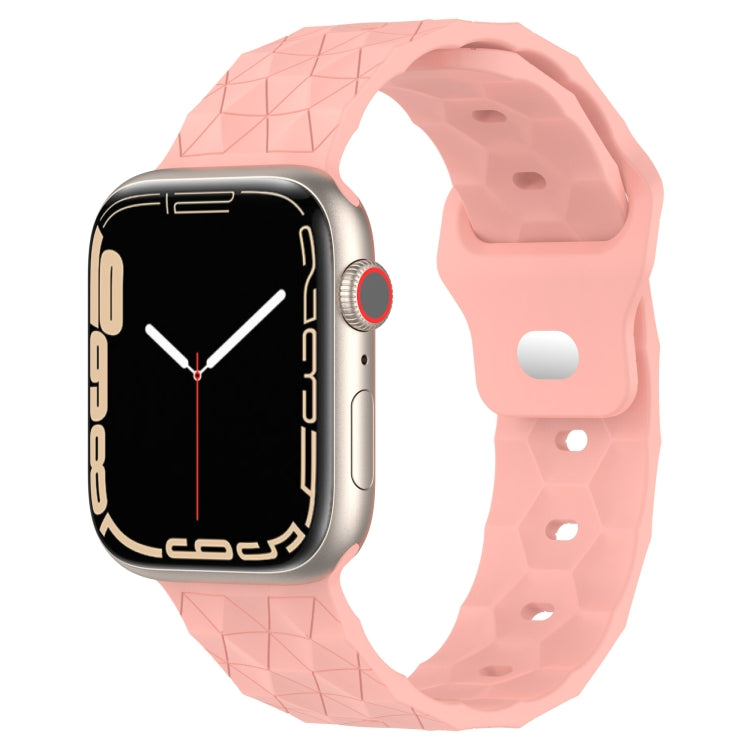 Bracelet de montre en silicone texturé Football, pour Apple Watch 7 41mm, pour Apple Watch 7 45mm, pour Apple Watch SE 40mm, pour Apple Watch SE 44mm