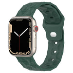 Bracelet de montre en silicone texturé Football, pour Apple Watch 7 41mm, pour Apple Watch 7 45mm, pour Apple Watch SE 40mm, pour Apple Watch SE 44mm